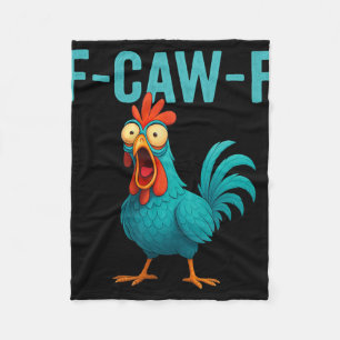 Lustiger Hahn Hühner Farm Tier Humor Bi Fleecedecke