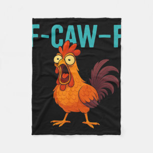 Lustiger Hahn Hühnerfarm Tier Humor Bi Fleecedecke