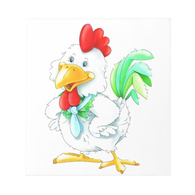 Lustiger Hahn Notizblock (Vorderseite)