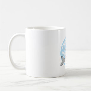 Lustiger Hai mit Sonnenbrille Fin-tastischer Dad-P Kaffeetasse