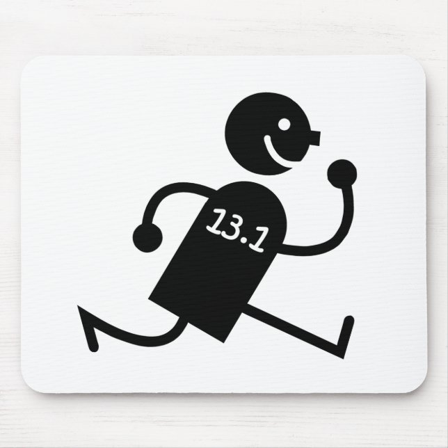 Lustiger Halbmarathon Mousepad (Vorne)