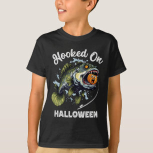 Lustiger Halloween-Angler-Boys Männer Zombie Byss T-Shirt