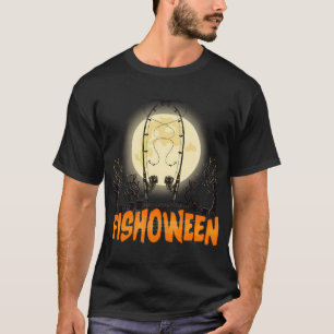 Lustiger Halloween-Angler, Fischer Halloween T-Shirt