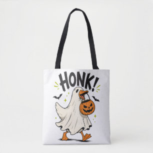 Lustiger Halloween-Gans-Geist Tasche