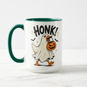 Lustiger Halloween-Gans-Geist Tasse