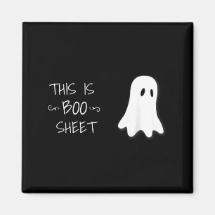 Lustiger Halloween-Geist, das ist Boo-Blatt Magnet