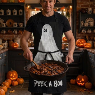 Lustiger Halloween-Geist der Vergangenheit, Zeichn Schürze