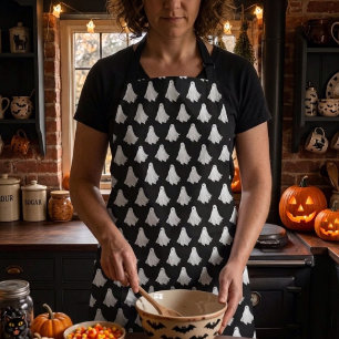 Lustiger Halloween-Geist der Vergangenheit, Zeichn Schürze