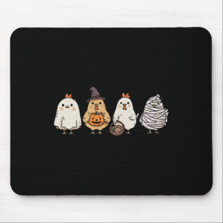Lustiger Halloween-Geist Gruselige Hühner Geist Hu Mousepad