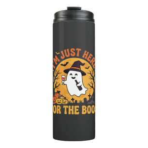 Lustiger Halloween-Geist Ich bin nur hier für das Thermosbecher