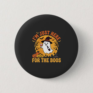 Lustiger Halloween-Geist Ich bin nur wegen der Buh Button