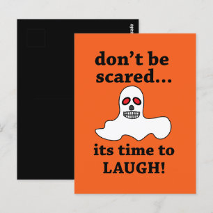 Lustiger Halloween-Geist Postkarte