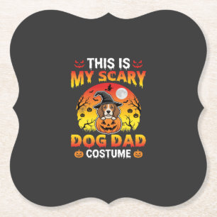 Lustiger Halloween-Hunde-Vater-Kostüm Hexe Beagle Untersetzer