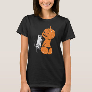 Lustiger Halloween Jack-O-Lantern-Kürbis im Bikini T-Shirt