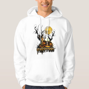 Lustiger Halloween-Kürbis mit Eule Hoodie