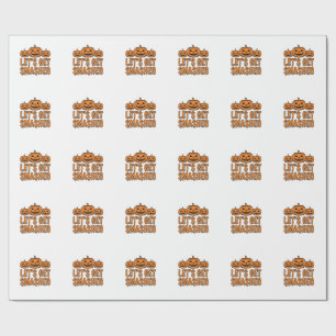 Lustiger Halloween Lasst Uns Zerschmettert Kürbis Geschenkpapier