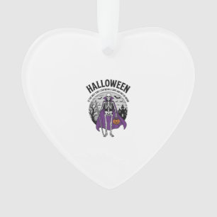 Lustiger Halloween-Mantel-Skeleton-Zitat Vintage-D Ornament