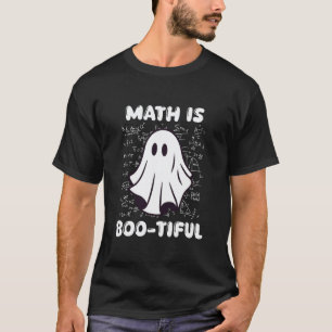 Lustiger Halloween-Mathe-Lehrer Schulmeister Geist T-Shirt