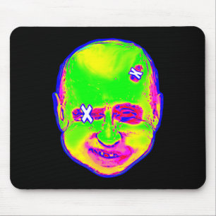Lustiger Halloween Putin Clown 1980er Retro Art Uk Mousepad