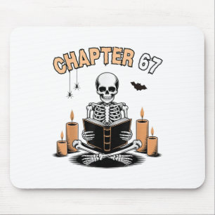 Lustiger Halloween-Skelett-Lesebuch 67 Memes _2 Mousepad