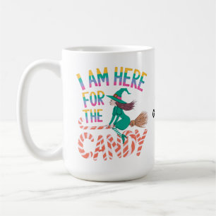 Lustiger Halloween-Süßigkeitenliebhaber-Hexen-Cute Kaffeetasse