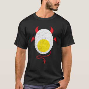 Lustiger Halloween-Teufels-Eidotter-Liebhaber-Faul T-Shirt