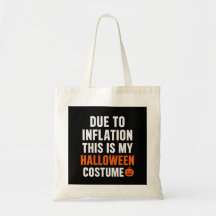 Lustiger Halloween-Totebeutel – Aufgrund der Infla