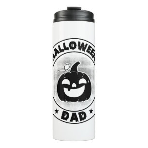 Lustiger Halloween-Vater Halloween-Kürbis Thermosbecher