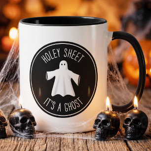 Lustiger Halloween-Witz-Tasse - Löchriges Blatt, e Kaffeetasse