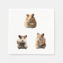 Lustiger Hamster-Meme-Friedenszeichen