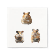 Lustiger Hamster-Meme-Friedenszeichen