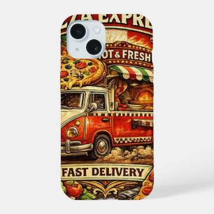 Lustiger Handyhülle Pizza Time – Design für Pizza- iPhone 15 Hülle