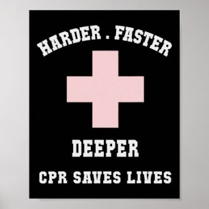 Lustiger Härter Schneller Rettungsschwimmer Humor Poster
