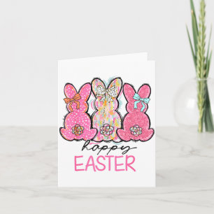 Lustiger Hase Coquette Schleife Kaninchenliebhaber Karte