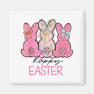 Lustiger Hase Coquette Schleife Kaninchenliebhaber Magnet