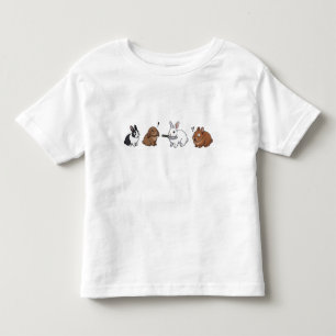 Lustiger Hase Standoff Kleinkind T-shirt