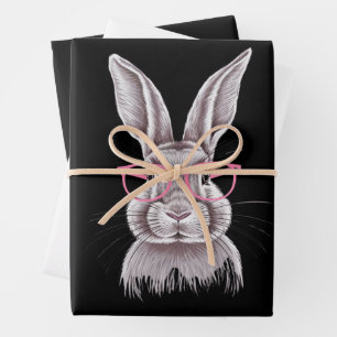 Lustiger Hase Süße Familiengeschenke Ostern  Geschenkpapier Set