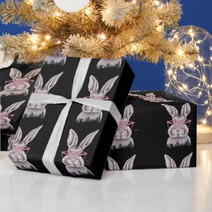 Lustiger Hase Süße Familienschenke Ostern  Geschenkpapier