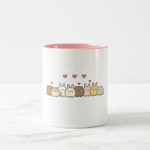 Lustiger Hase Zweifarbige Tasse