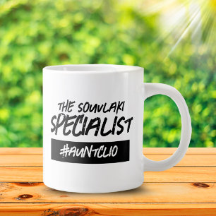 Lustiger Hashtag-Name für den Souvlaki-Spezialiste Jumbo-Tasse