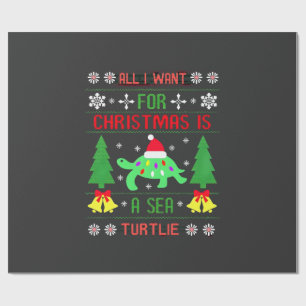 Lustiger hässlicher Alles, was ich zu Weihnachten Geschenkpapier