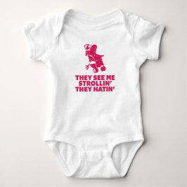 Lustiger Hatin und Strollin Säuglings-Strampler Baby Strampler