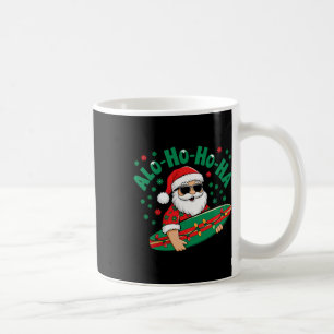 Lustiger Hawaiianischer Alo-ho-ho-ha Weihnachtsman Kaffeetasse