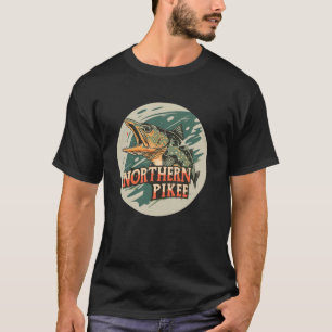 Lustiger Hecht-Fischkostüm für Karnivoren-Anima T-Shirt
