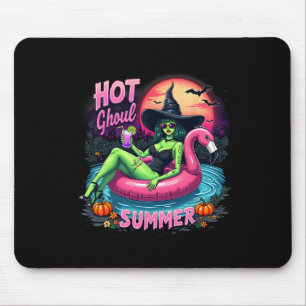 Lustiger heißer Ghoul-Sommer-Summerween-Vibes-Skel Mousepad