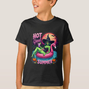 Lustiger heißer Ghoul-Sommer-Summerween-Vibes-Skel T-Shirt