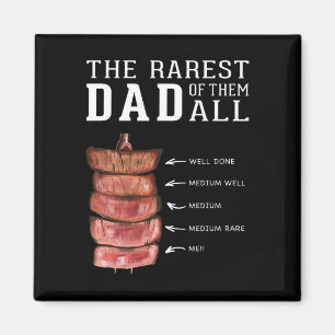 Lustiger Herren BBQ Seltenster Bester Vater Grill  Magnet