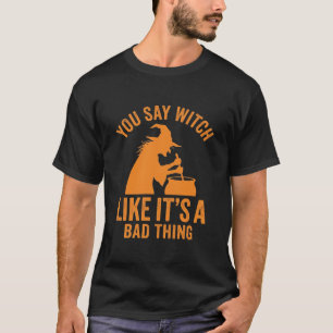 Lustiger Hexenkessel Halloween T-Shirt