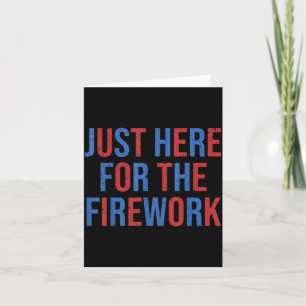 Lustiger hier für das Feuerwerk 4. Juli Paar Karte