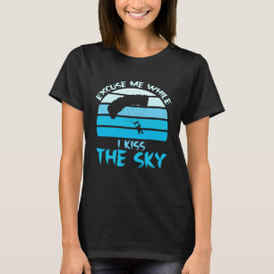 Lustiger Himmel Fallschirmspringen Fallschirmsprin T-Shirt